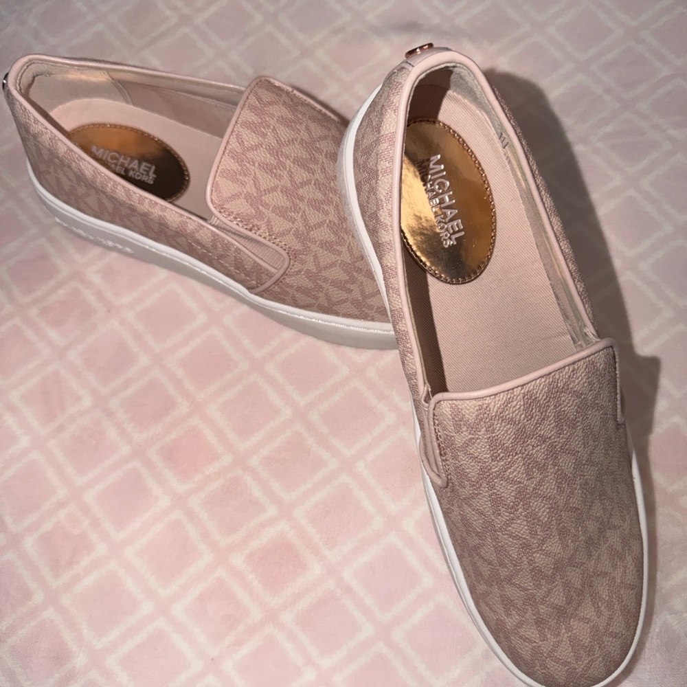 Michael Kors Blush Pink Slip-On Sneakers